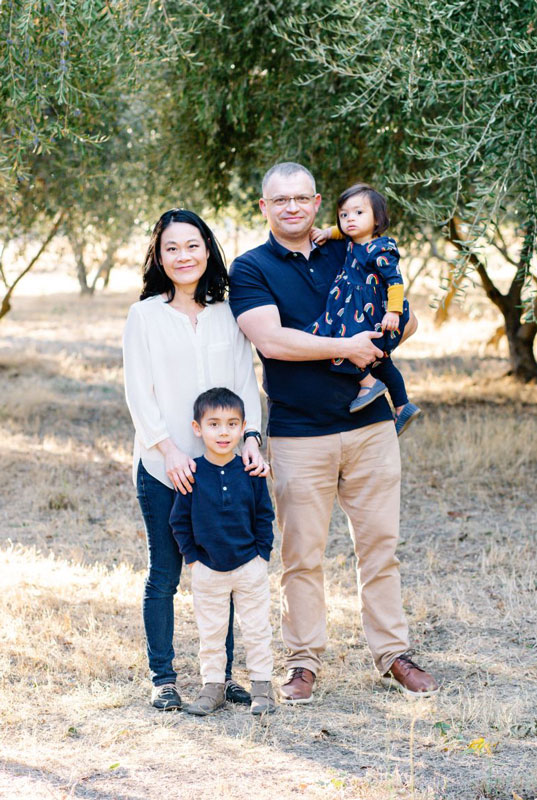 Family photo in nature