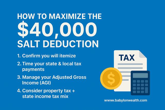 Maximize SALT deduction blog